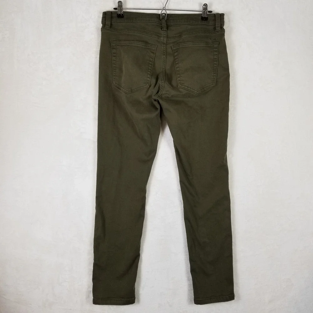 SWET TAILOR‎ Mens Slim Fit Five Pocket Chino Pants Olive Green Size 31x34